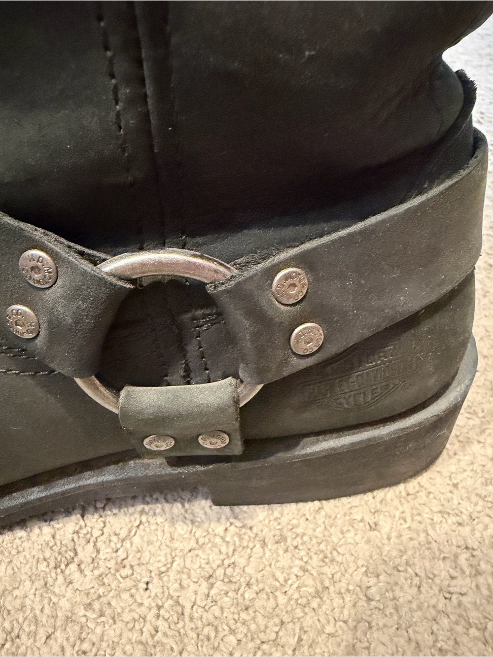 HARLEY DAVIDSON MEN'S BOWDEN MOTO BOOTS - SQUARE TOE size 11 - Picture 10 of 10
